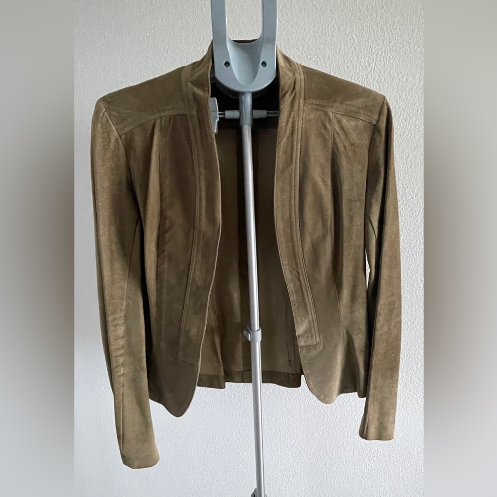 Women’s Olive Suede Jacket